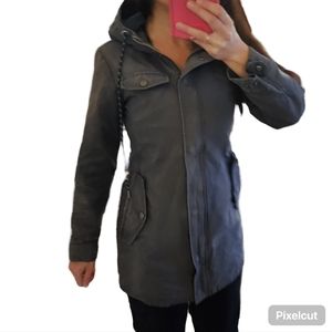 Bridge & Burn Grey Distressed Jacket